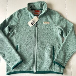 Merrell Women’s Full Zip Teal Fleece Jacket Hiking Outdoor